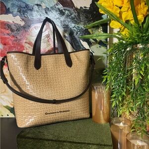 Dooney & Bourke Tan Tote with Brown Accents. D&B Dust bag included / NWOT